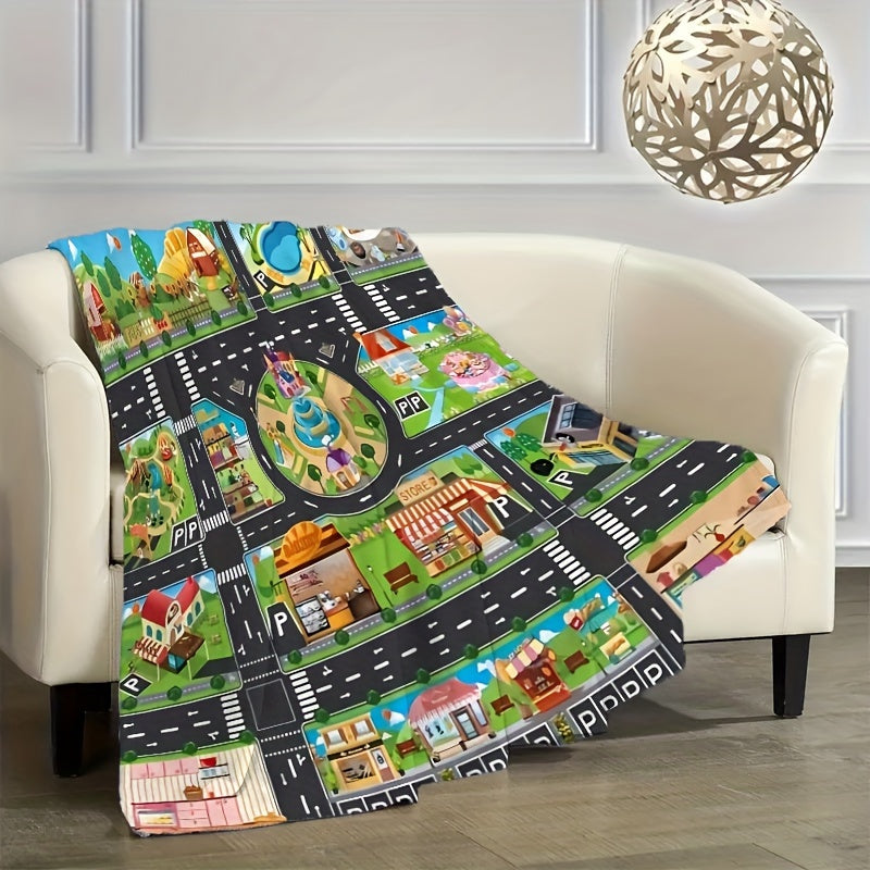 Large Soft Flannel Throw Blanket Hypoallergenic Durable for Couch Bed