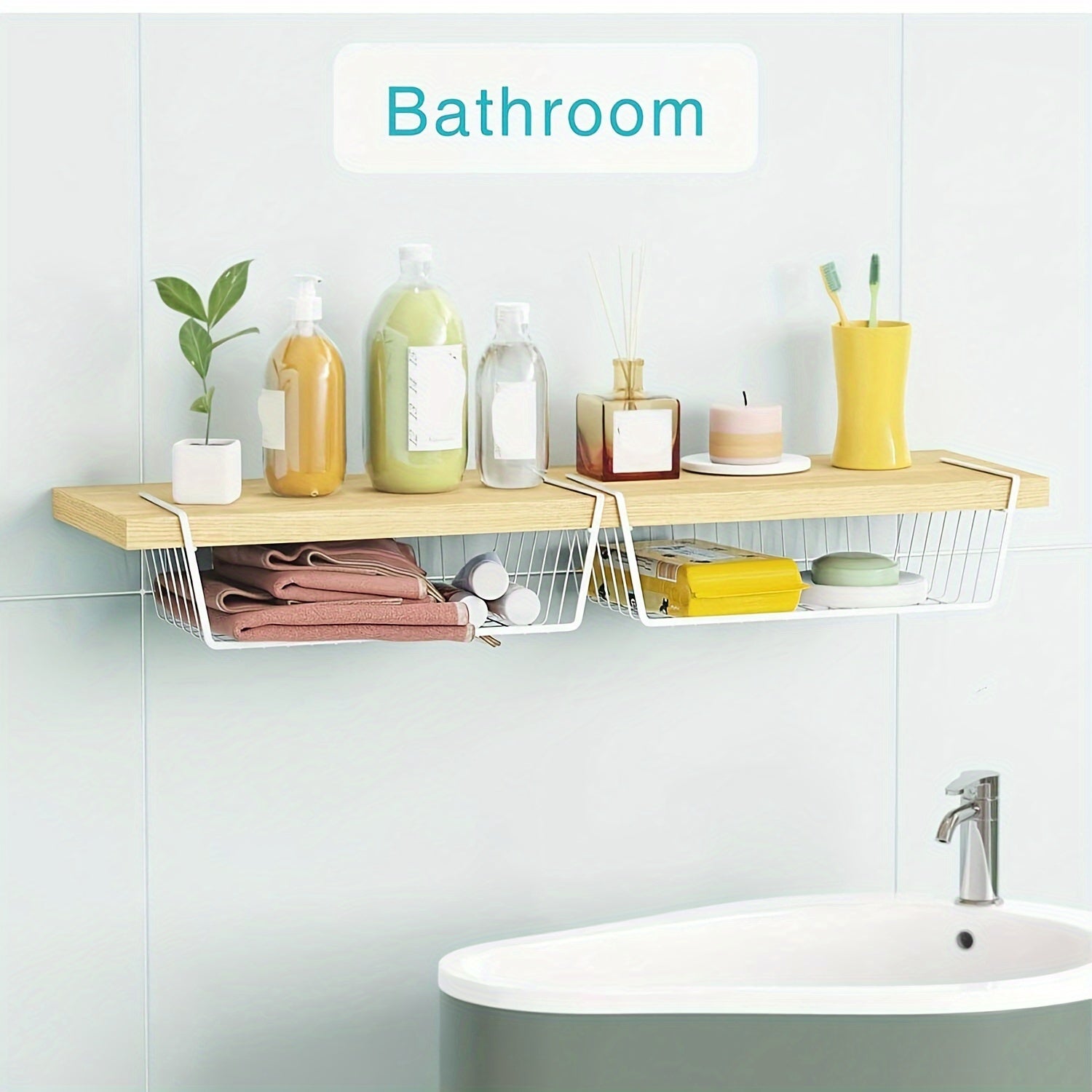 Organizador de armario de cocina y dormitorio de metal, sin ensamblaje, almacenamiento de apertura fácil