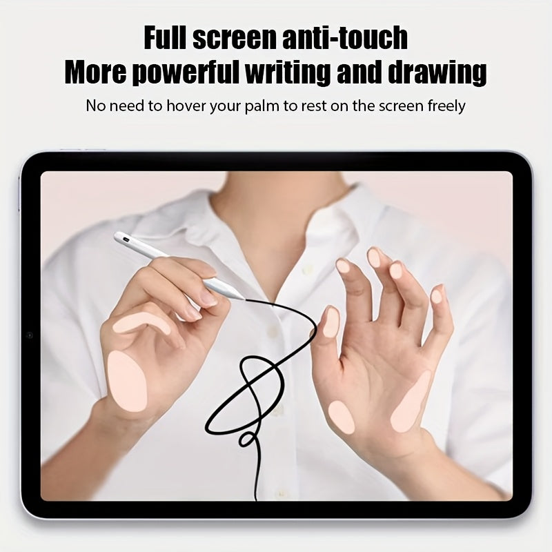 Rechargeable iPad Stylus Pen with Palm Rejection Tilt Function and Fast Charging