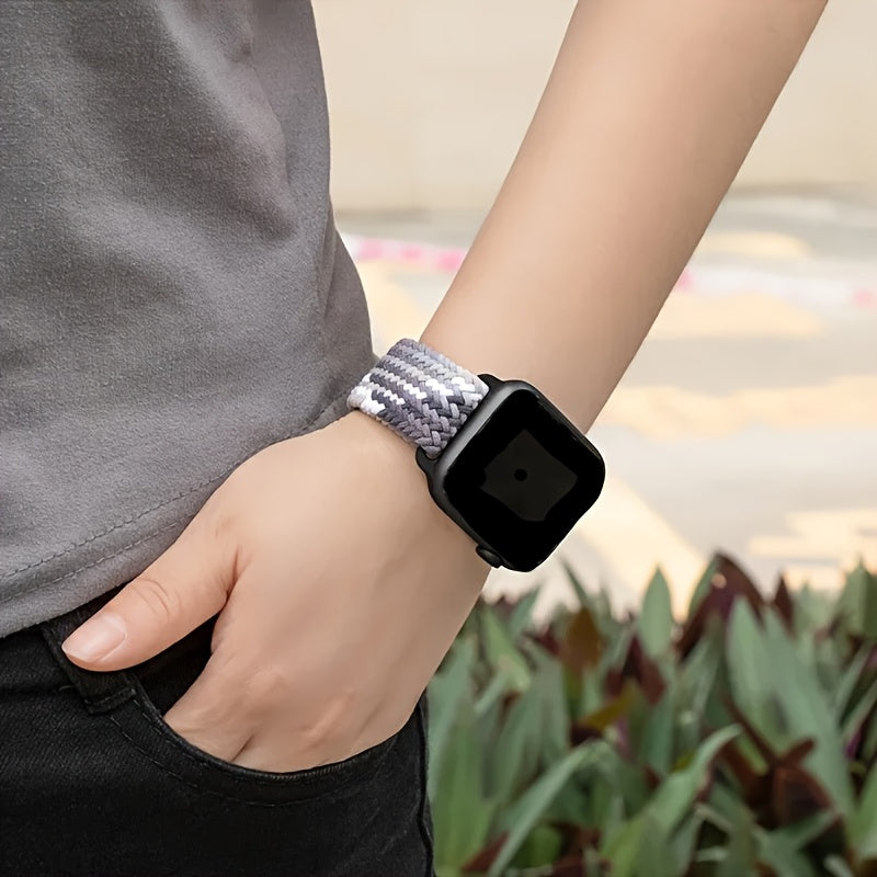 Moslashuvchan Naylon bilan to‘qilgan Solo Loop soat bandi, Apple Watch Series 1-9 Ultra 2 42mm 44mm 45mm 49mm uchun suv o'tkazmaydigan