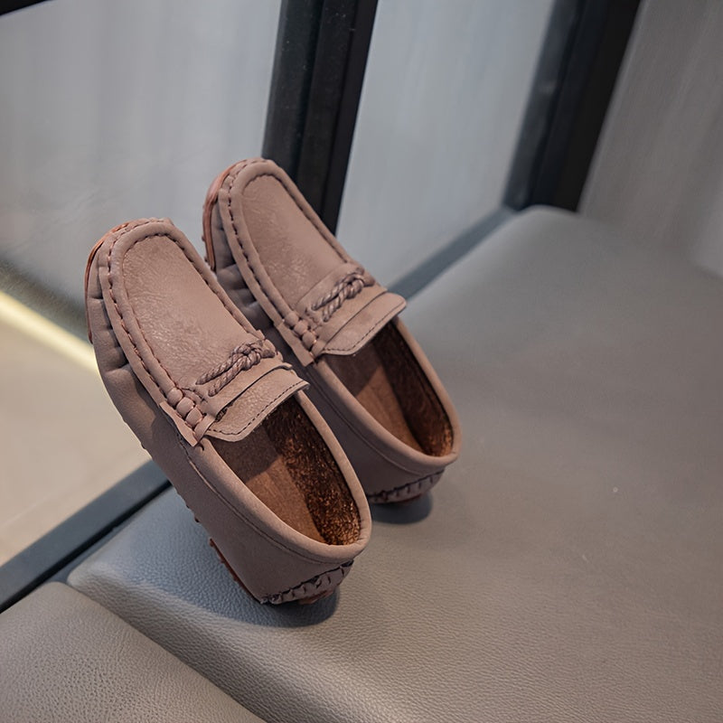 Kids Boys Casual Low Top Slip-On Shoes with Bow for Ages 14 and Under