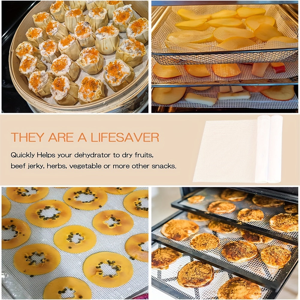 Dehydrating Sheets for Food Preservation, Reusable, Non-Stick, Food Grade