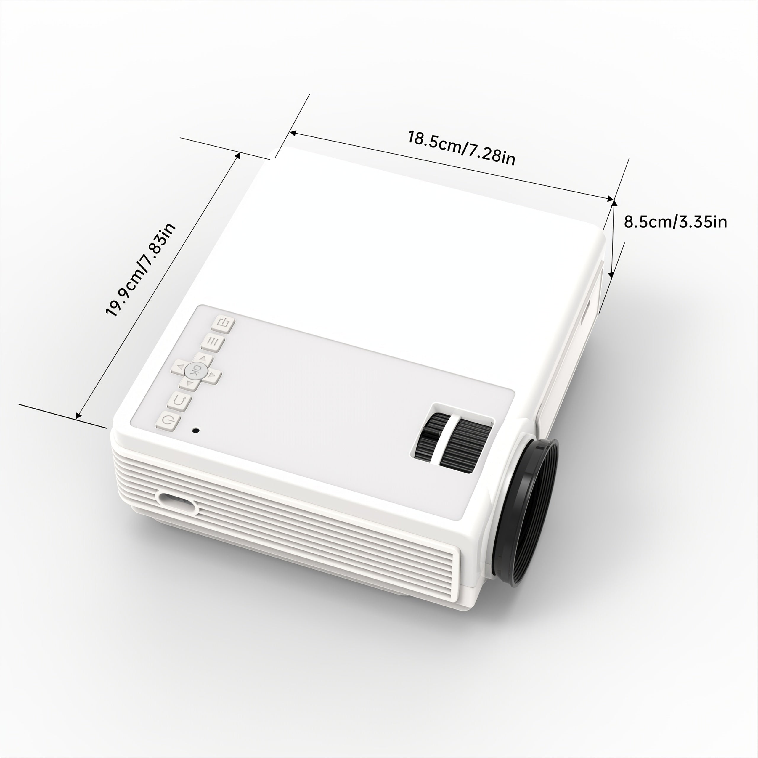 Мини портативный WiFi проектор 1080P для домашнего кинотеатра, на открытом воздухе, короткофокусный