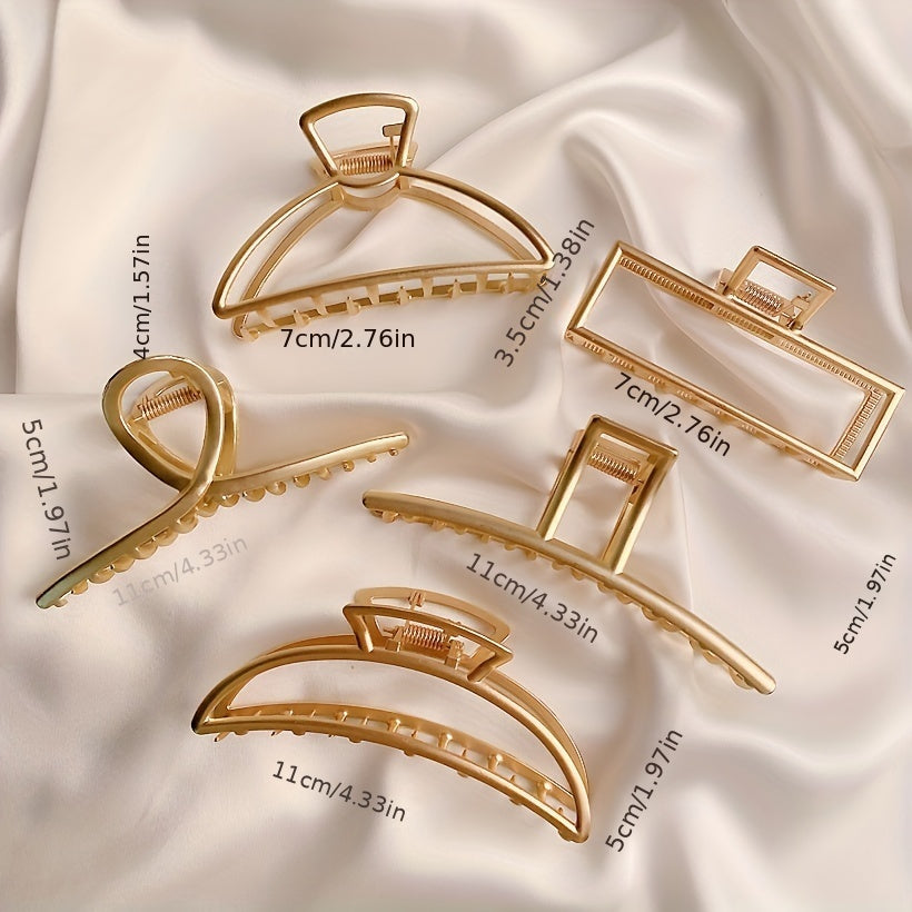 Women Metal Hair Claw Clip Durable Stylish Hair Accessory