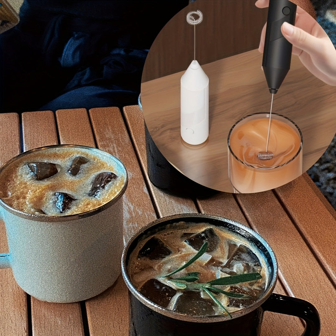 Stainless Steel Handheld Milk Frother for Coffee Cappuccino and Hot Chocolate