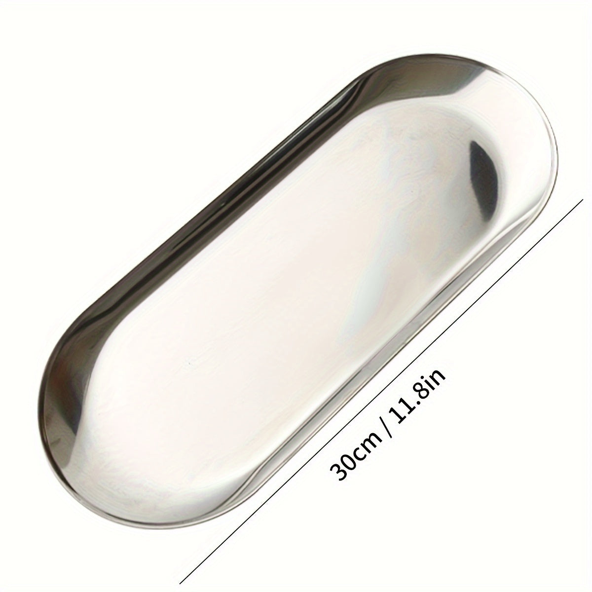 Stainless Steel Dessert Plate with Cartoon Pattern for Snacks and Fruit