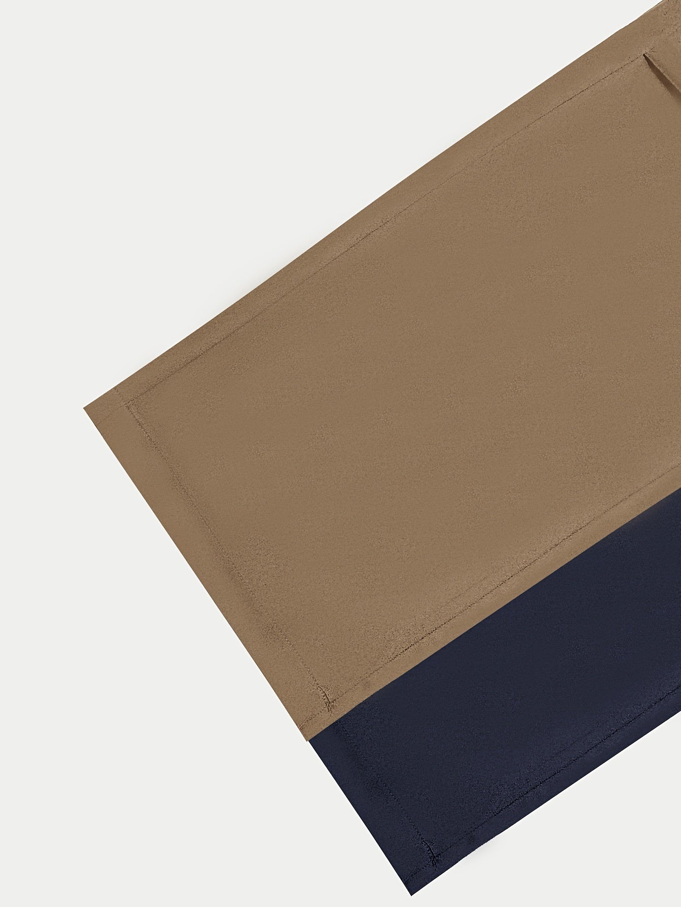 Men's Cargo Pants Loose Fit Solid Color Polyester with Flap Pockets