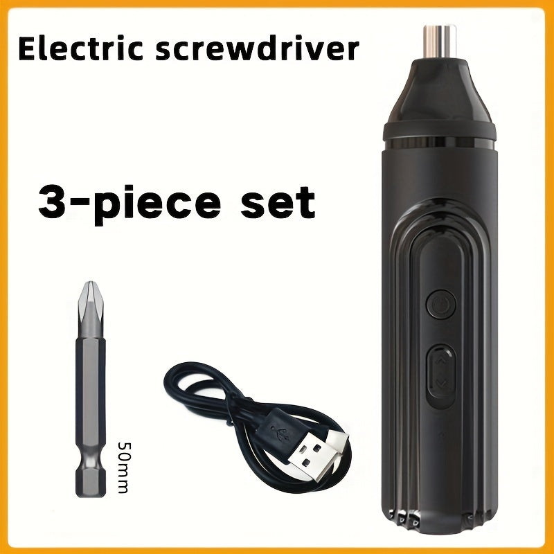 Kit de destornillador inalámbrico eléctrico con batería de litio recargable para reparaciones en el hogar