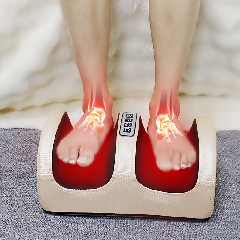 Portable Heated Foot Massager with Multiple Modes Compact Design for Relaxation