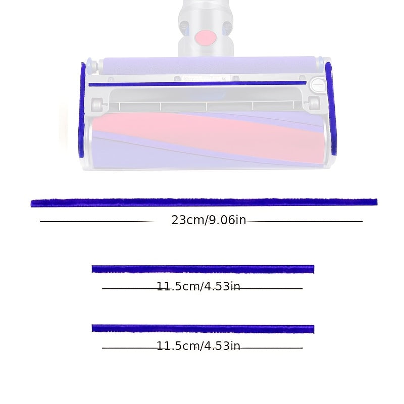 9 dona yumshoq peluş almashtirish chiziqlari Dyson V6 V7 V8 V10 V11 tozalash boshlariga uzun va qisqa