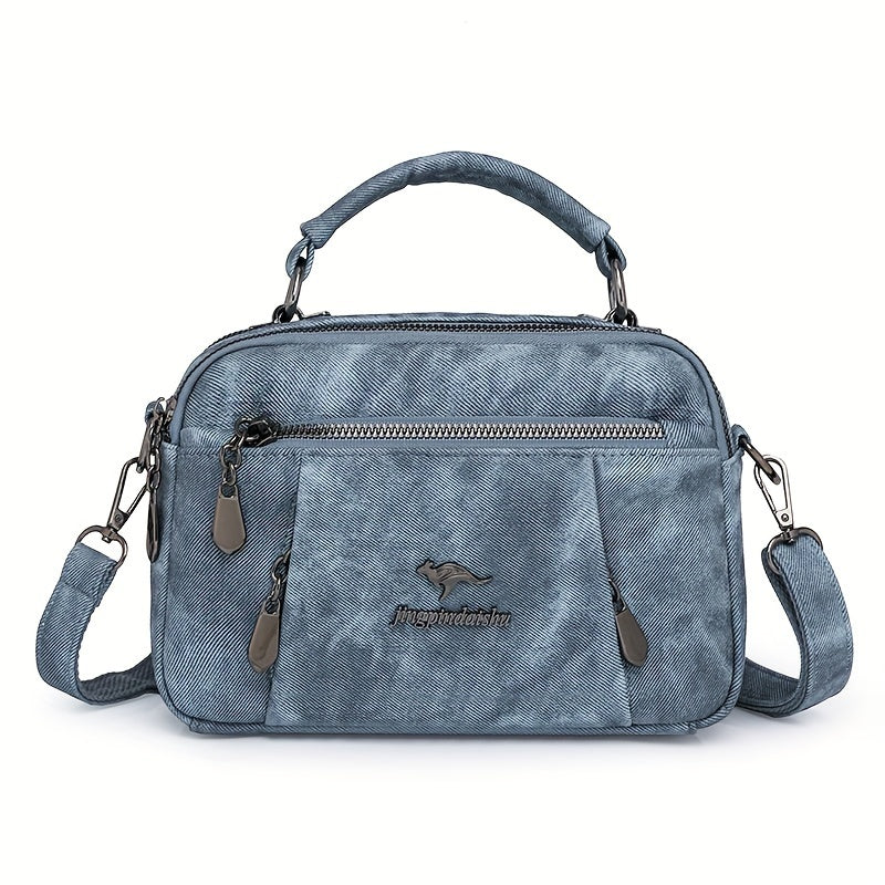 Turli ranglarda, ajratiladigan tasma bilan sintetik charm xochli sumka, ish yoki sovg'a berish uchun ideal.