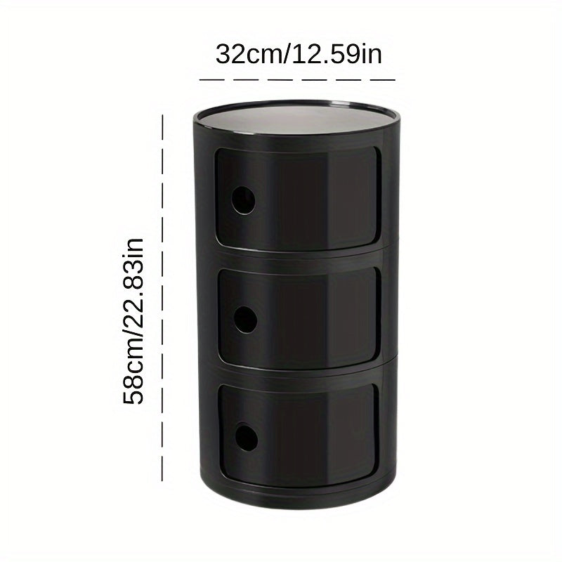 Bedside Table with Drawers 2/3/4 Drawer Options for Bedroom Living Room Office Storage