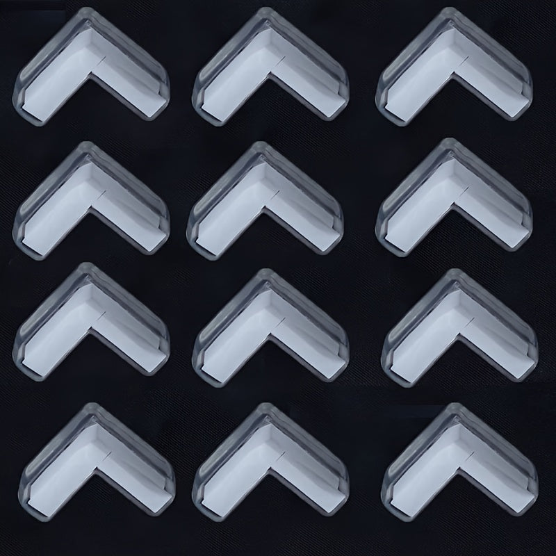 Transparent Plastic Corner Protector for Furniture Self-Adhesive Edge Guard 1 Piece