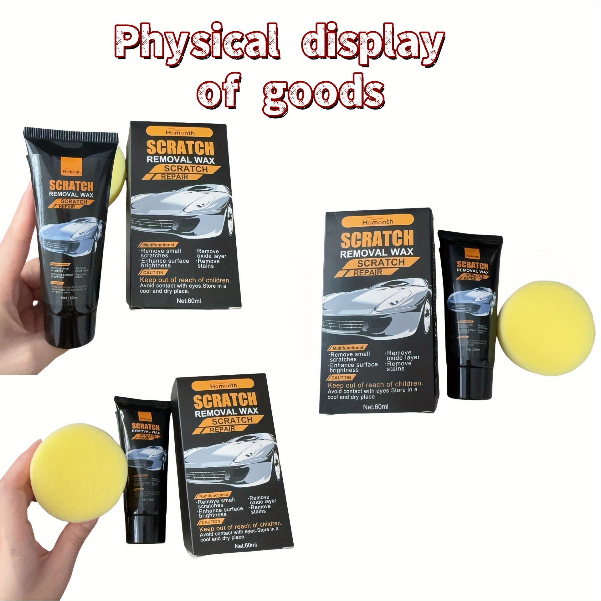 60ml Car Scratch Repair Wax Paste for RV and Motorhome Polishing
