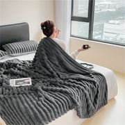 Soft Plush Blanket for Adults Solid Color Warm and Comfortable