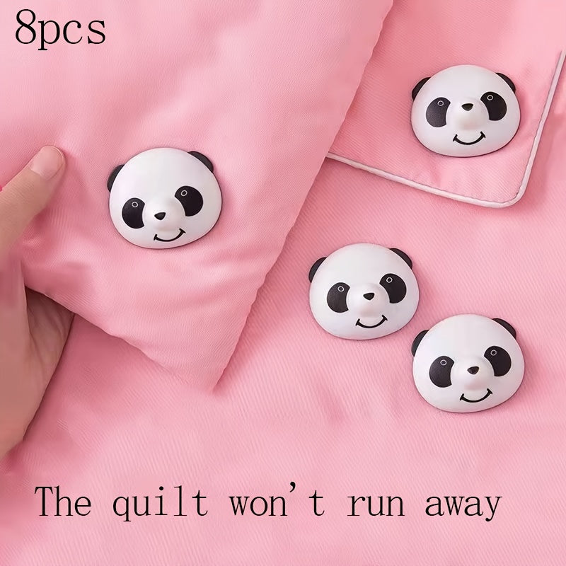 8-Piece Bedding Clips Set for Quilts Sheets and Sofa Covers Anti-Slip Corner Clips Easy-to-Clean PP Material