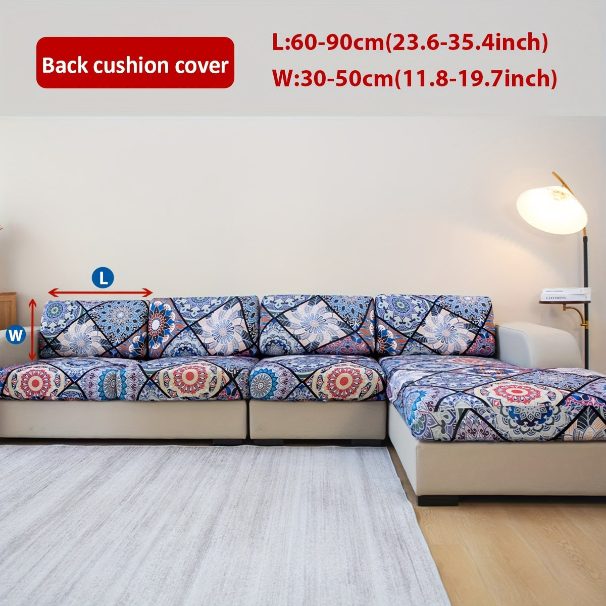 Bohemian Cushion Cover with Colorful Paisley Print for Living Room Sofas