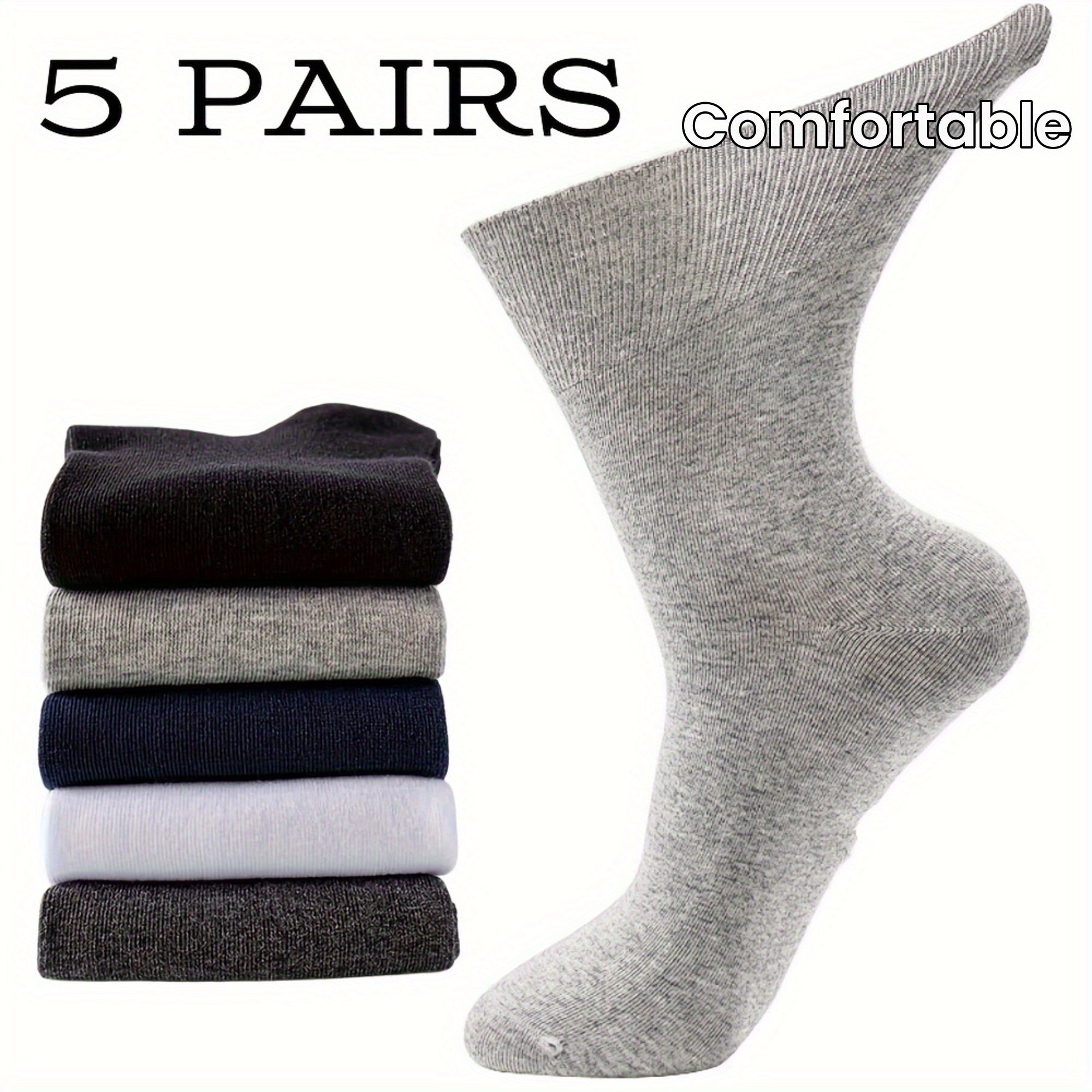 Calcetines diabéticos unisex 5 pares de poliéster transpirable y spandex para personas mayores

Source:
Unisex Diabetic Socks 5 Pairs Breathable Polyester Spandex for Seniors