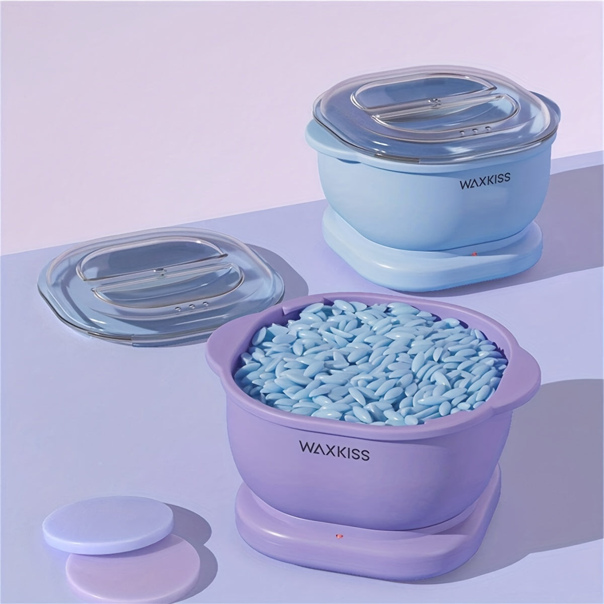 500ml Waxing Machine Set with Silicone Wax Heater, 4 Wax Beans, 10 Removal Sticks for Salon and Personal Use