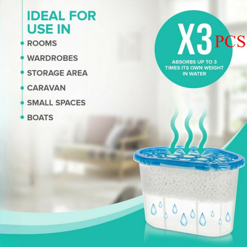 Uy shkaflari, hammom uchun 3 ta paketli namlikni yutuvchi quritgich qutilari