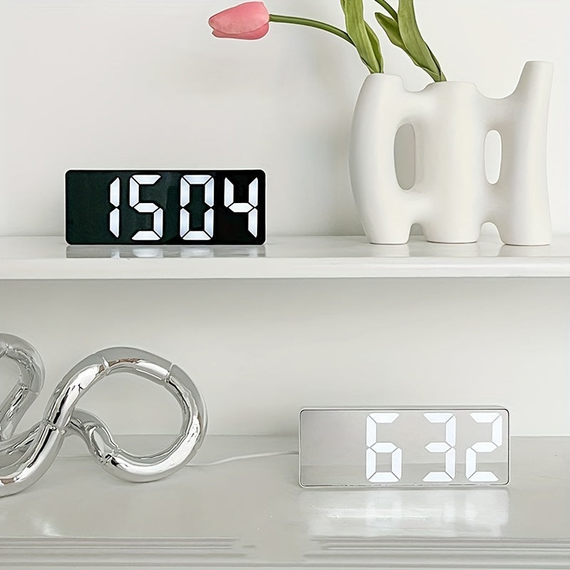 Digital Alarm Clock with Snooze and Brightness Control for Bedroom