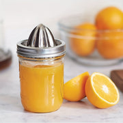 Stainless Steel Citrus Juicer Cover with Reusable Wide Mouth Lid for Mason Jars Food Containers and Cans Kitchen Tool