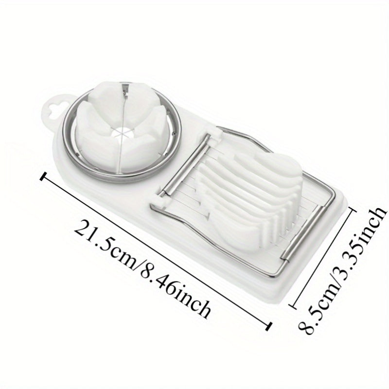 Multifunctional Egg Slicer and Chopper Kitchen Tool Durable Material 19.7x8.8 cm