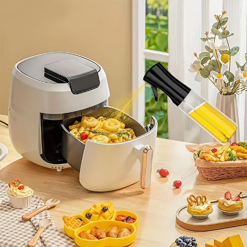 Glass Oil Sprayer 200ml Non-Drip Dispenser for Cooking Salad Baking