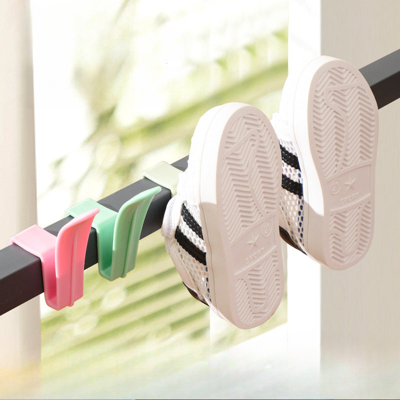 Windproof Shoe Drying Rack for Balcony and Home, Durable Plastic, Multi-Functional Storage