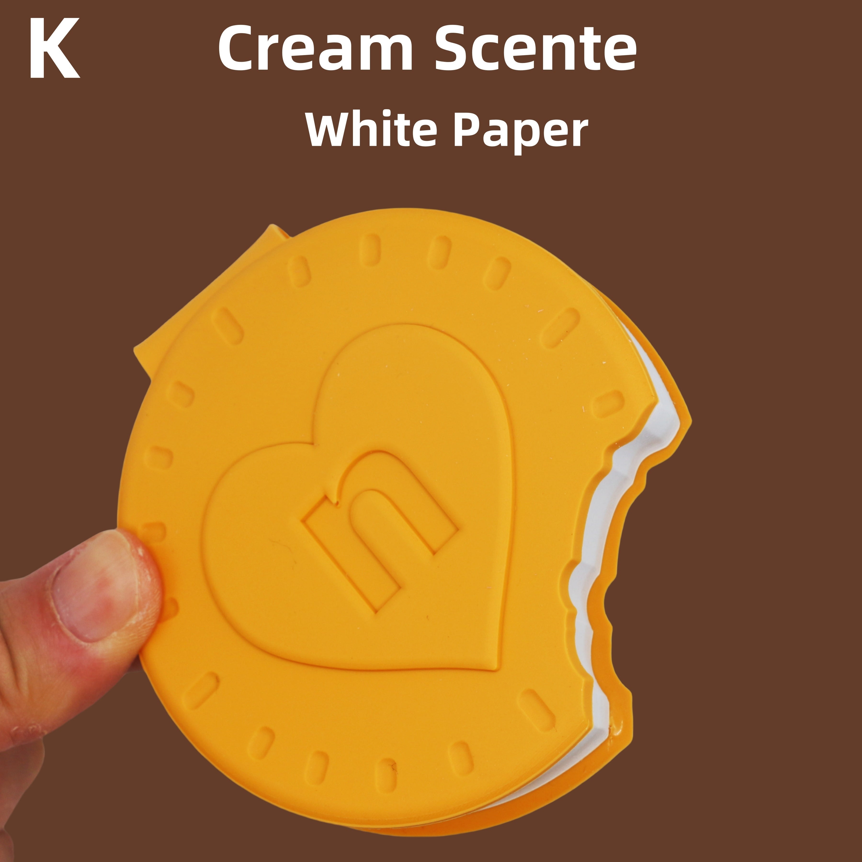 Mini Notebook in Chocolate Macaron Waffle Strawberry Shortcake Design with 80 Tear-Off Pages