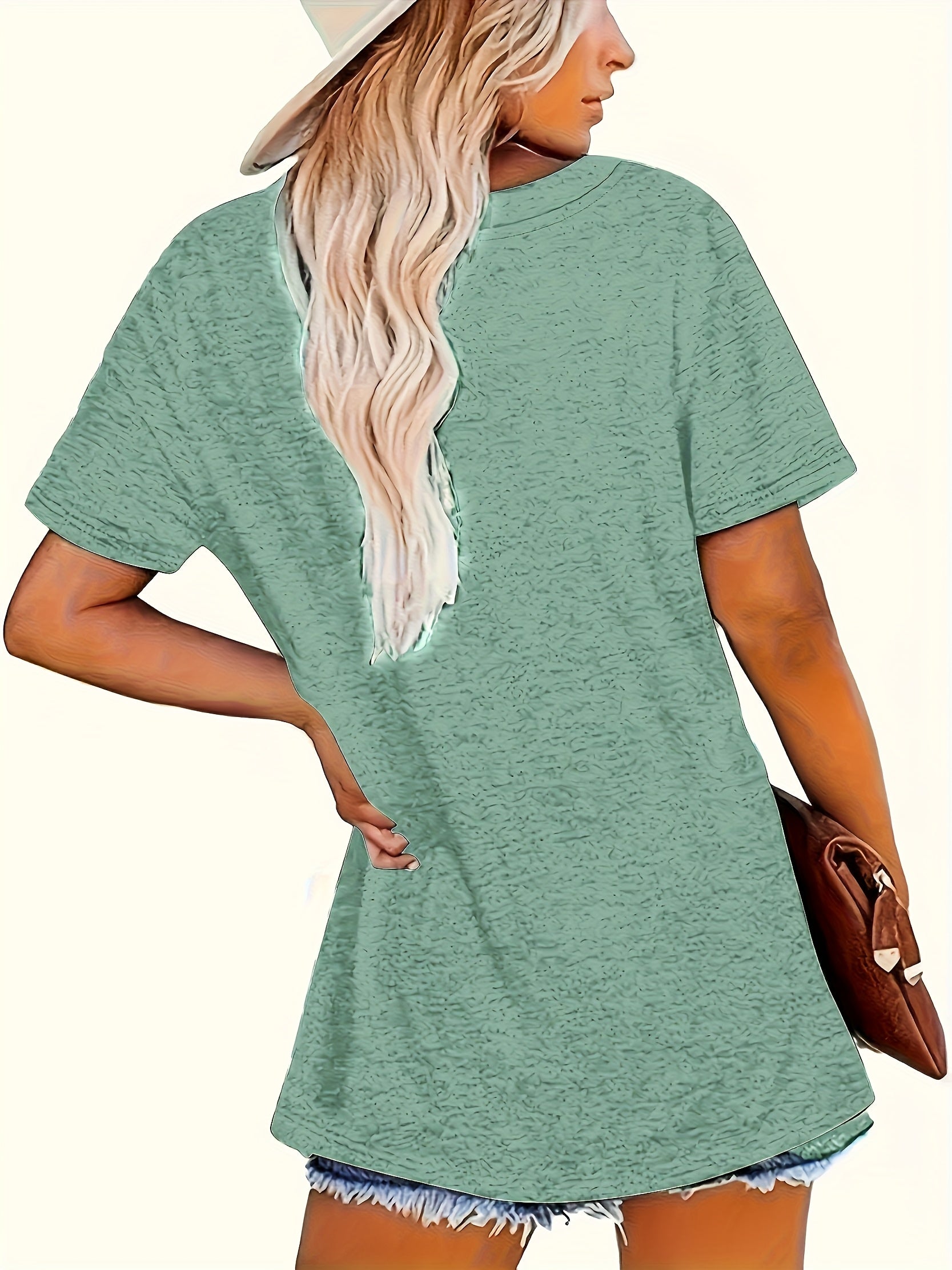 Women's Short Sleeve T-Shirts Soft Rayon-Spandex Summer Gift Pack in Mint Green Lavender Blue