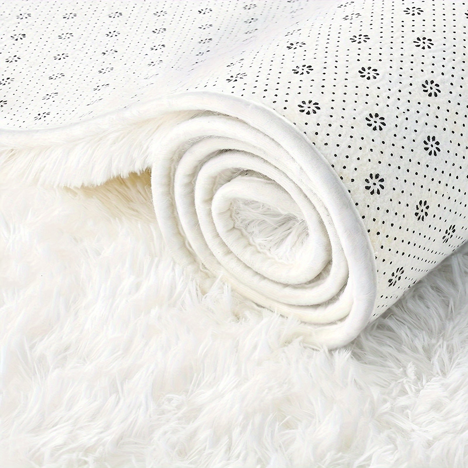 Thick Shag Area Rug Plush Fuzzy Carpet Non-Slip Soft Furry for Living Room Bedroom