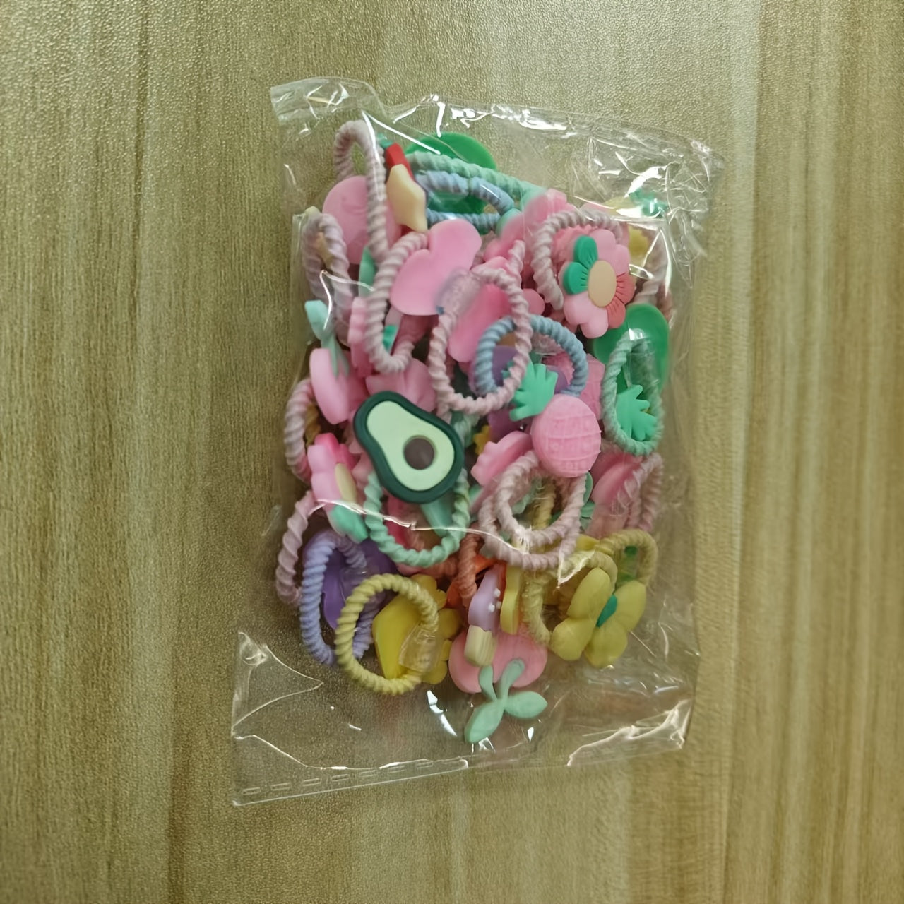 Набор ободков для девочек 40/50/60 штук, мультяшные животные, цветы, фрукты, украшения, праздничный подарок