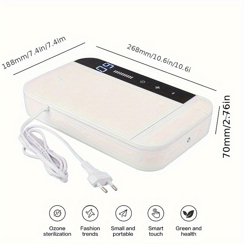 Portable ozone generator for water purification food sterilization and fruit washing