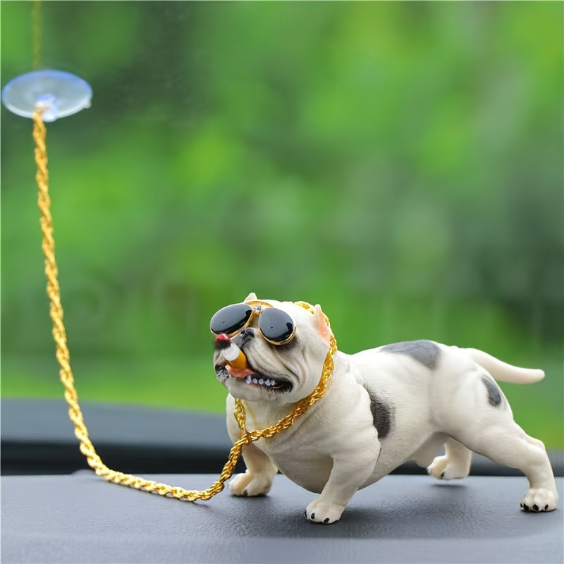 Decoración interior de coche para perro, pequeña figura, tema de sociedad creativa, Eid Mubarak