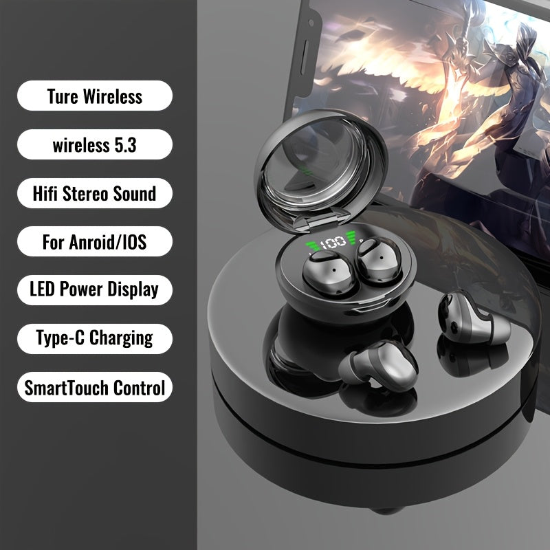 Mini Wireless Earbuds Invisible Bluetooth Headphones with Microphone for Men and Women