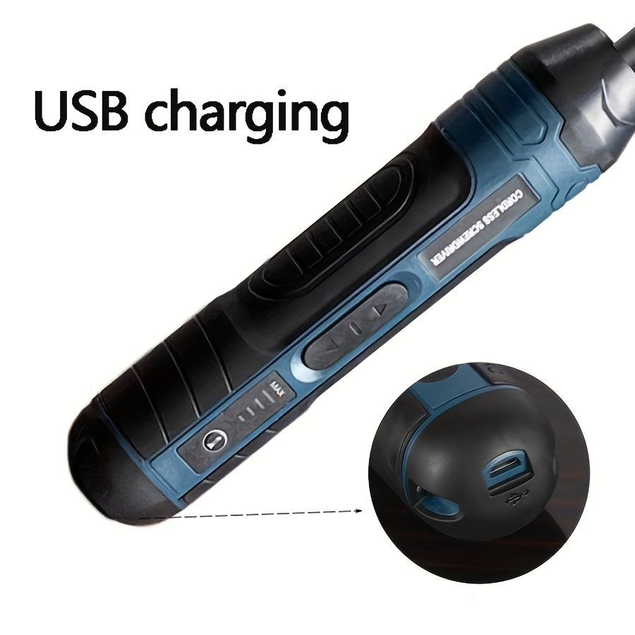 Cordless Electric Screwdriver with 1300mAh Lithium Battery Adjustable Torque and Speed
