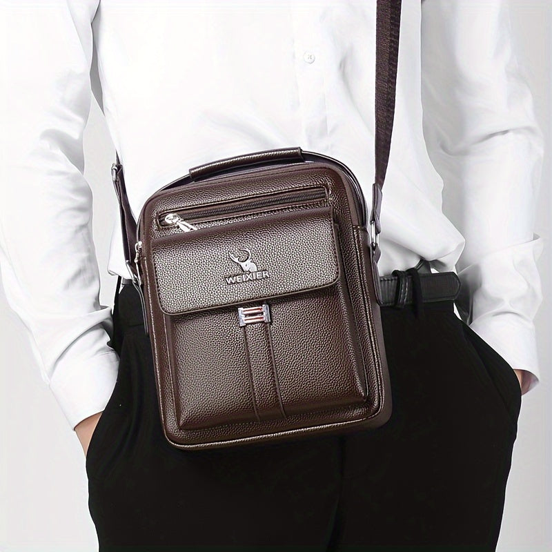 Ayollar uchun vintage uslubidagi xat tashuvchi sumka, suvga chidamli, ideal sovg'a - Qora.