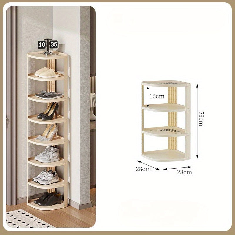 Multitier Plastic Shoe Rack Organizer Freestanding Entryway Bedroom Storage