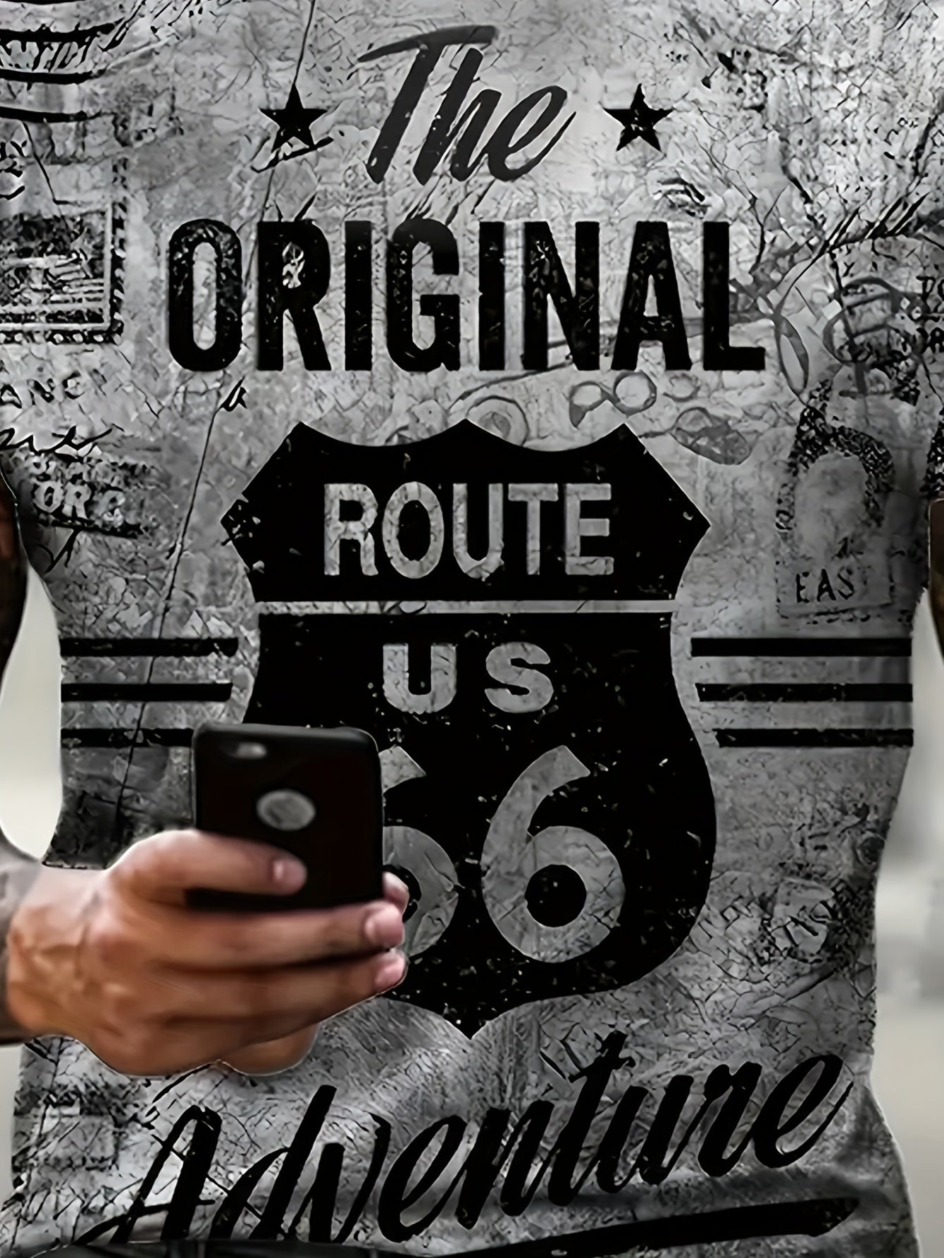 Мужская футболка большого размера с коротким рукавом, повседневная, летняя, с графическим принтом, из полиэстера и спандекса