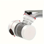 Universal Extension Su Tozalash Filtri Krani Splash-Proof Su Tozalagich Filtratsiya va Bosim Bilan, 720 Daraja Aylanuvchi.