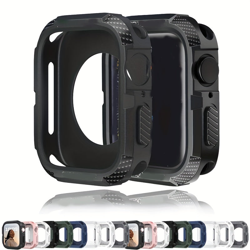 Rugged TPU Smartwatch Case for Apple Watch Series 2-9 and SE Lightweight Shockproof Cover