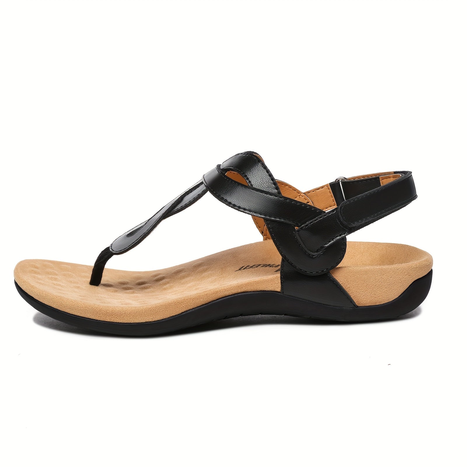 Women's Orthopedic Arch Support Flat Sandals T-Strap Casual