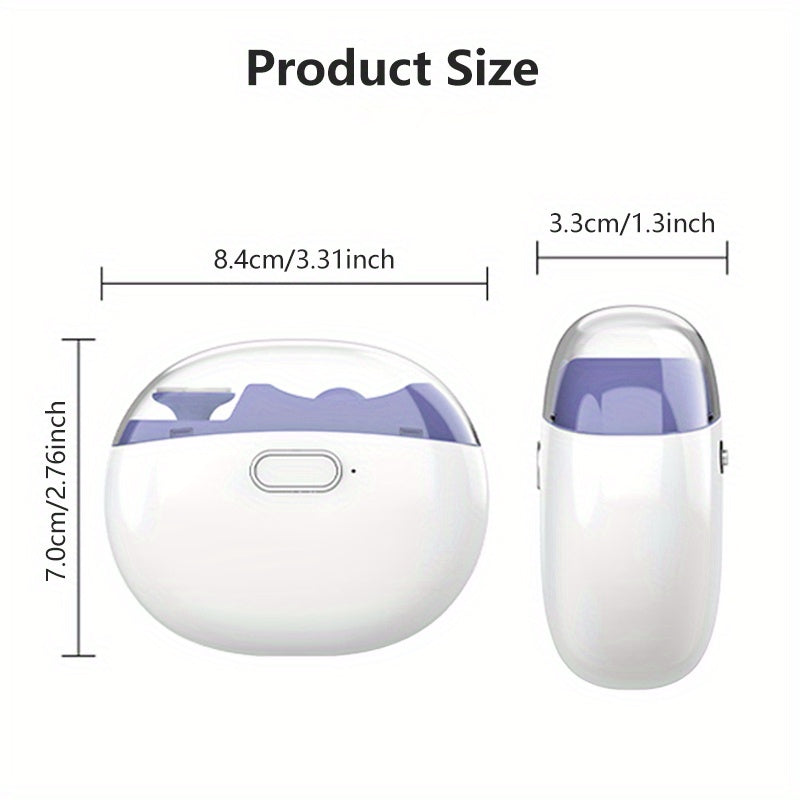Electric Nail Clipper for Home Use Automatic Foot and Fingernail Trimmer Light Purple