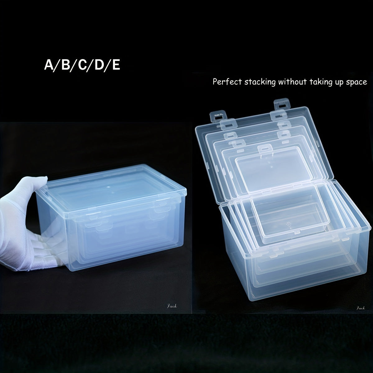Clear Plastic Cigarette Storage Box 14-330 Capacity Moisture-Proof Organizer