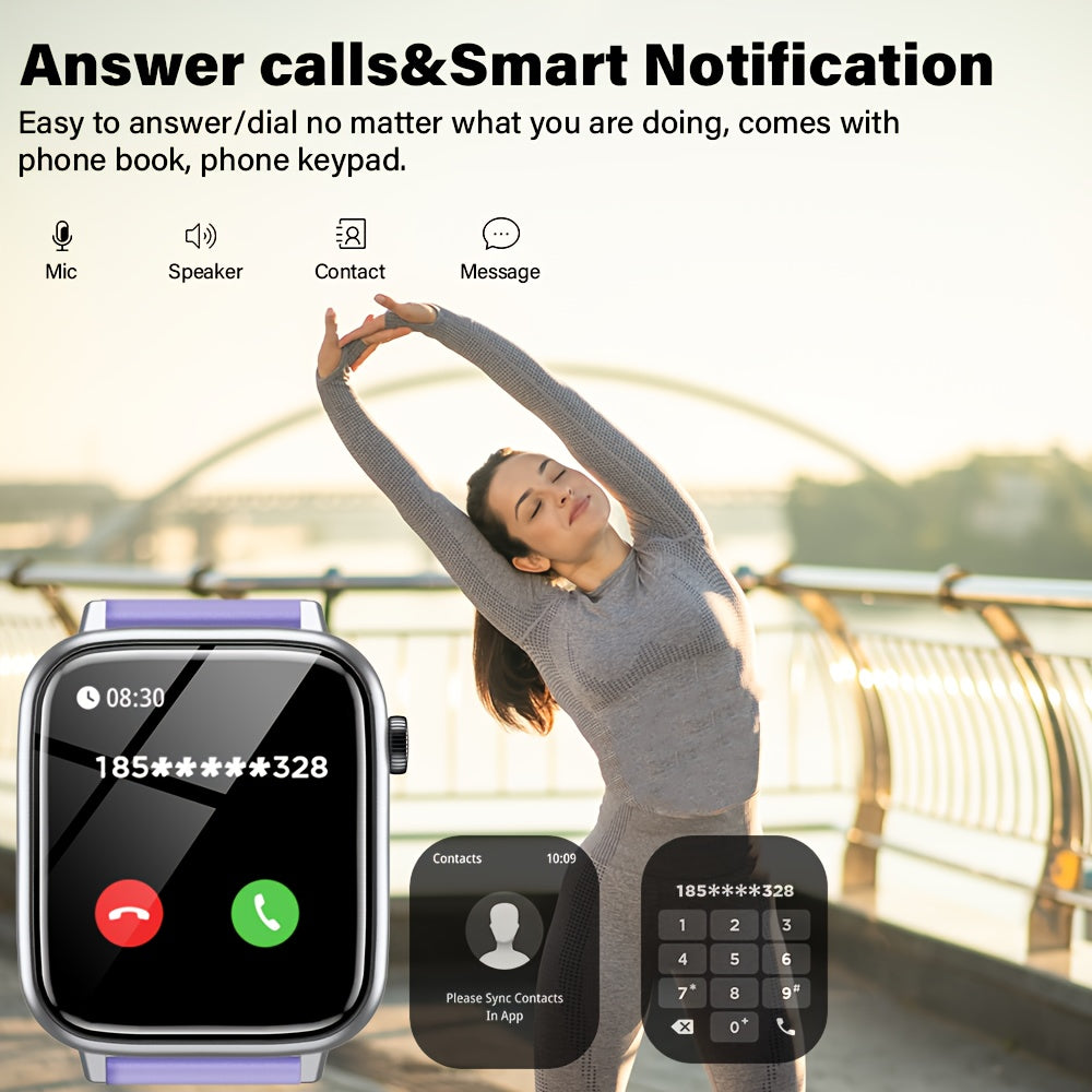 Smart Watch for Women Fitness Tracker Wireless Calling IP68 Waterproof 1.83 Inch TFT Screen