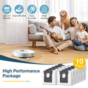 Dreame robot tozalagichlari uchun chang sumkalari - 10 dona - S10Pro Ultra, L10s Pro, X30 Ultra, X40 Master, X40 Ultra, X40Pro Ultra, L40 Ultra modellari uchun mo'ljallangan - Uzoq muddatli pol tozalash uchun kuchli plastikdan tayyorlangan