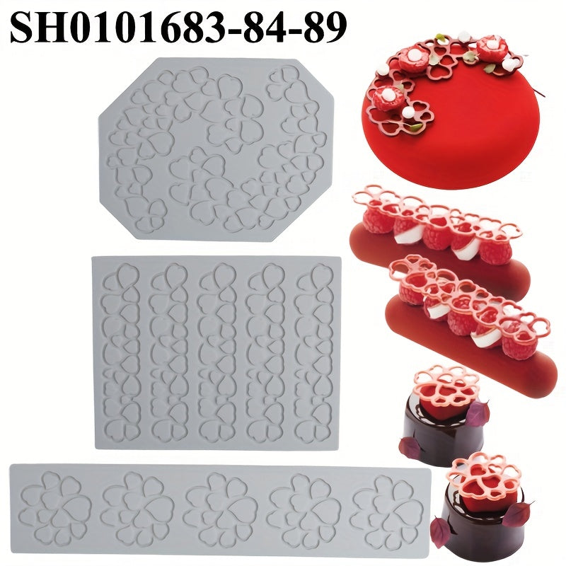 Bo'sh Yaproq Sevgi Qoplamasi Karamel Bezaklari uchun Qoplama, Molekulyar Sovuq Taomlar uchun Pishirishda Fonda Qoplama, Bo'sh Shirinlik Bezaklari Qoplamasi