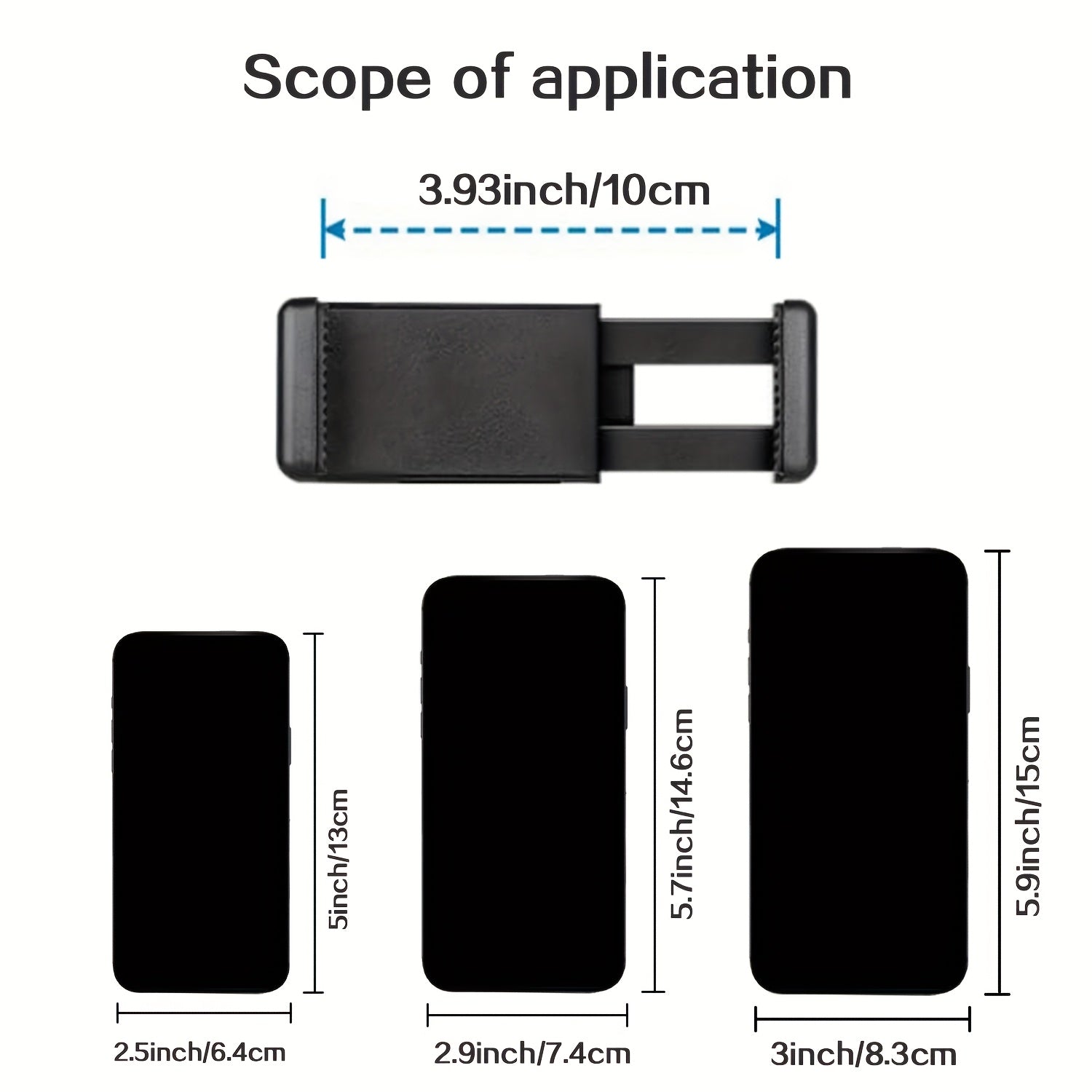 Aluminum Tripod with Phone Holder for Video Streaming Photography Adjustable Portable Durable