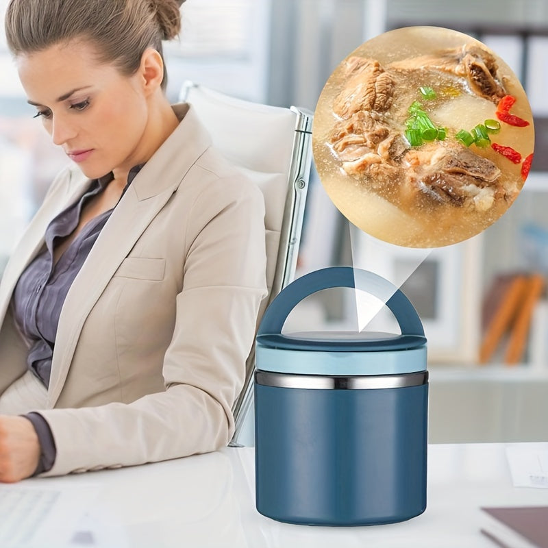 Stainless Steel Hot Food Soup Bottle 630ml Large Reusable Lunch Box for School